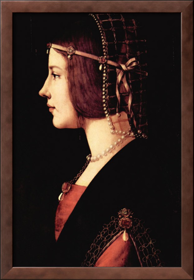 Lady Beatrice D Este - Leonardo Da Vinci Painting